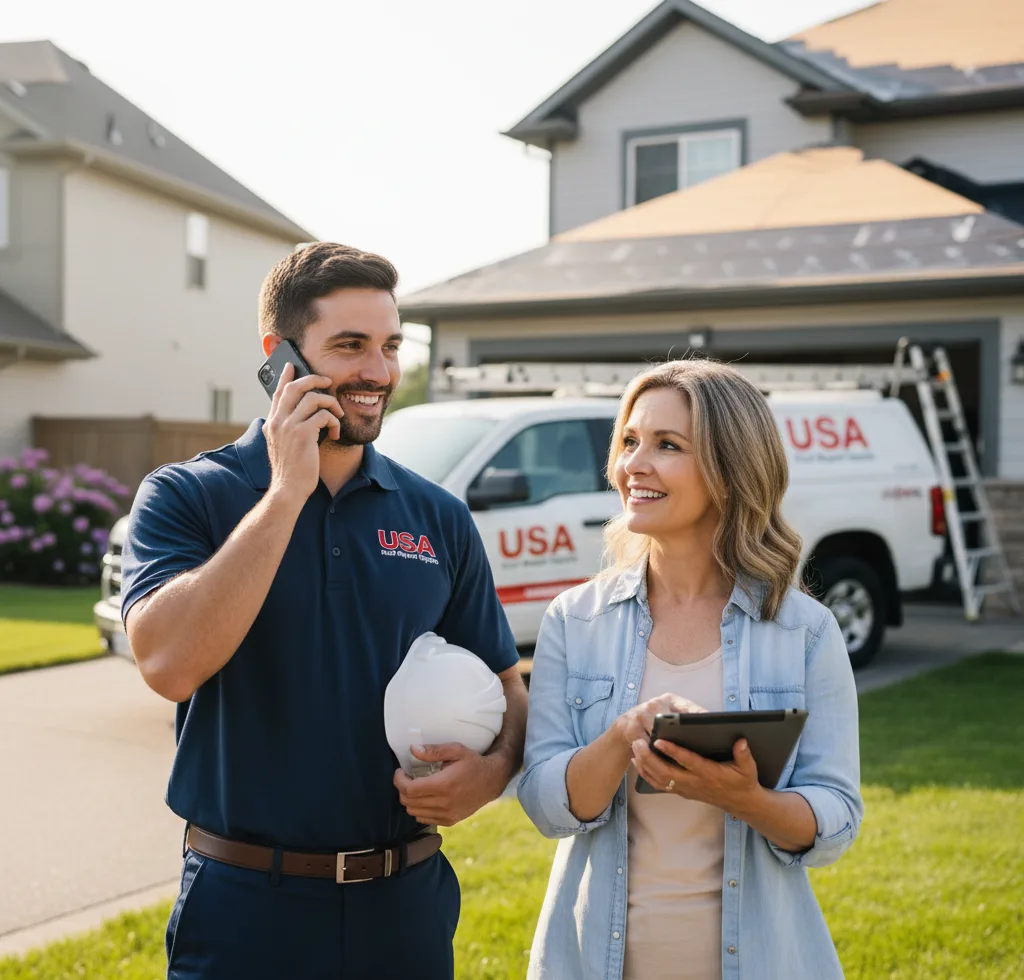 USA Roof Repair Experts customer support in Collins